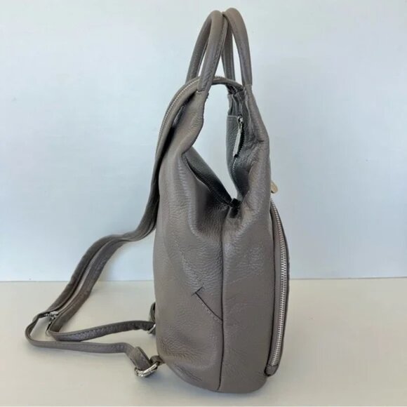 Valentina Gray Leather Bag - Picture 5 of 7
